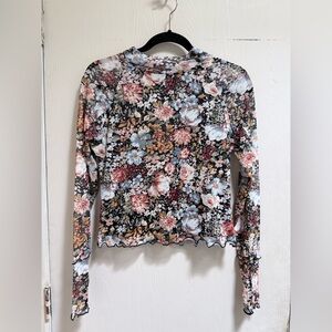 Promesa Multicolor Floral Long Sleeve Top